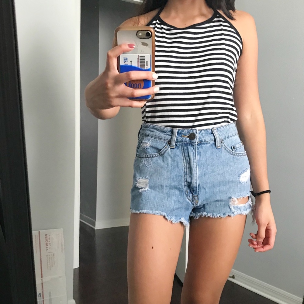Striped Halter Top